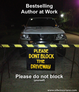Bestselling Author at Work - Do Not Block (Yourself)